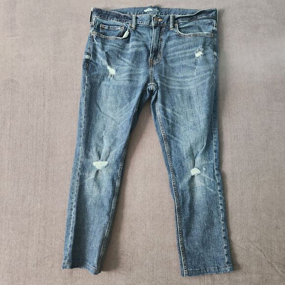 Old Navy Men's Slim Built-in Flex Size 36x25.5" Measured Inseam Hemmed - Picture 1 of 12